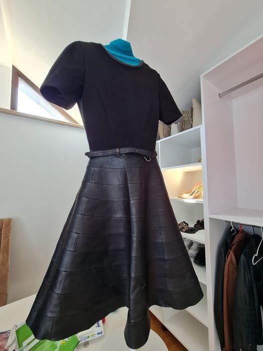 Rochie unicat piele naturala Karl Lagerfeld