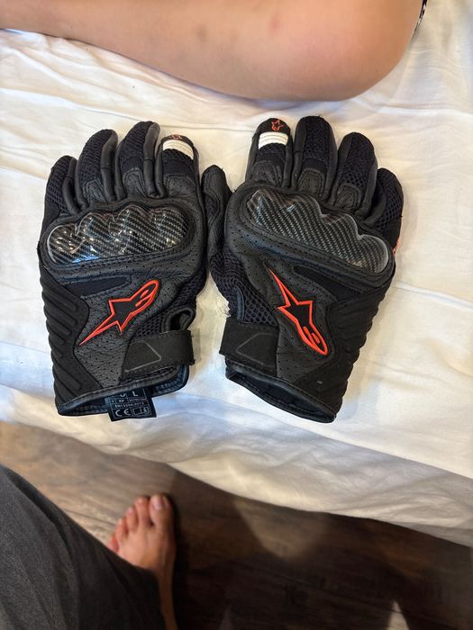 Manusi M/L Alpinestar piele smx1 air v2