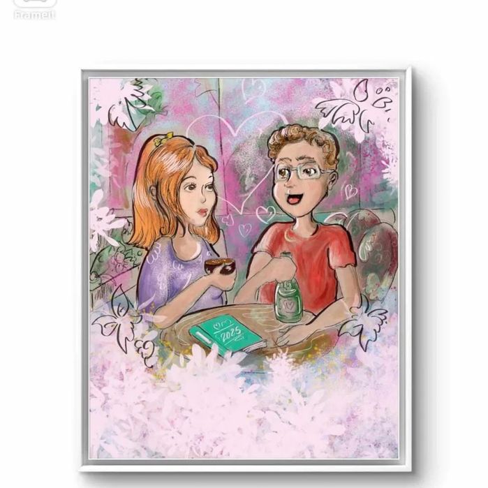 Pictura și ilustrație, cadou Valentine's Day