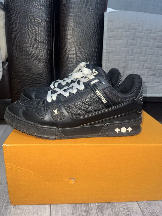 Louis Vuitton Trainer Black sneakers(nu gucci nike adidas gta boss)