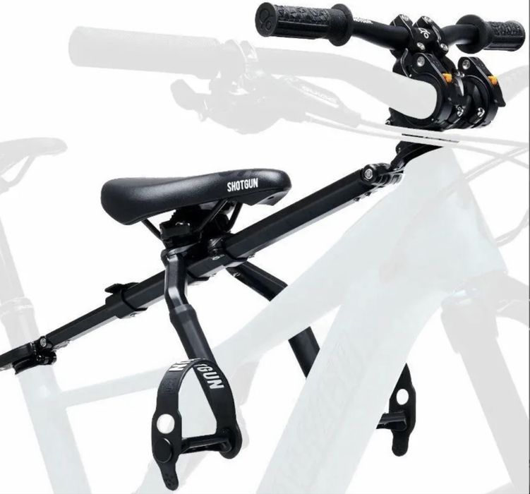 Kids ride shotgun PRO COMBO - scaun + ghidon  copil bicicleta