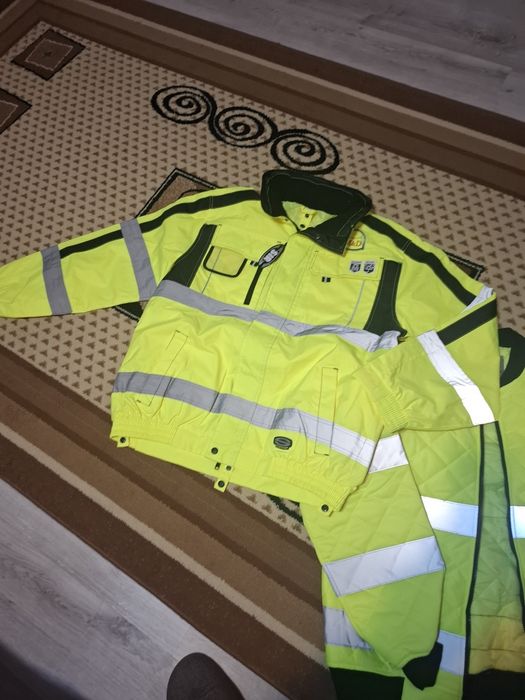 Geaca dubla impermeabila fosforescente