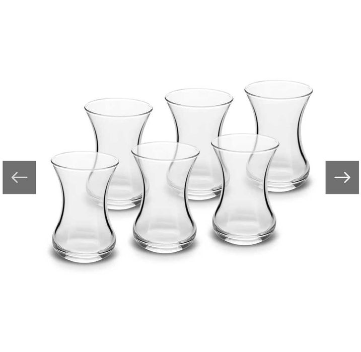 Karaca, нови чаши за турски чай, 6 броя