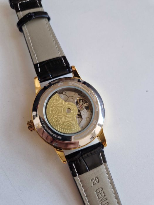 ORIENT Sun & Moon, semi-skeleton, automatic, cal. Epson, Japan, 21 jewels. Чисто нов!