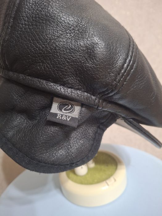 Кепка кожаная.  Турция.