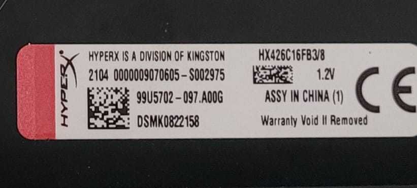 HyperX Fury 8GB DDR4 2666MHz