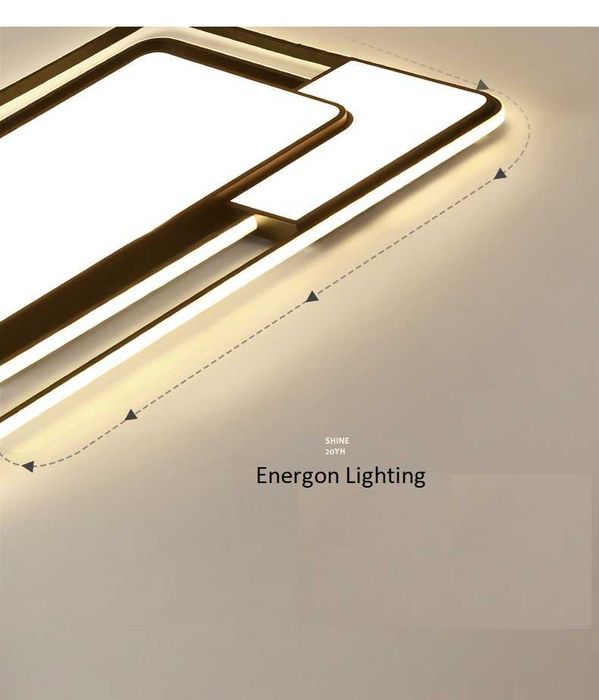 LED ГОЛЯМА Луксозна лампа 288w интериор  три цвята  светлина