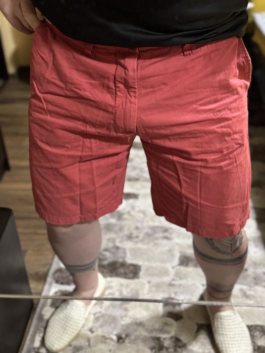 Pantaloni Scurți Chino H&M L.O.G.G | Burgundy Red | Relax Fit | Mărimea 36 (L fit)