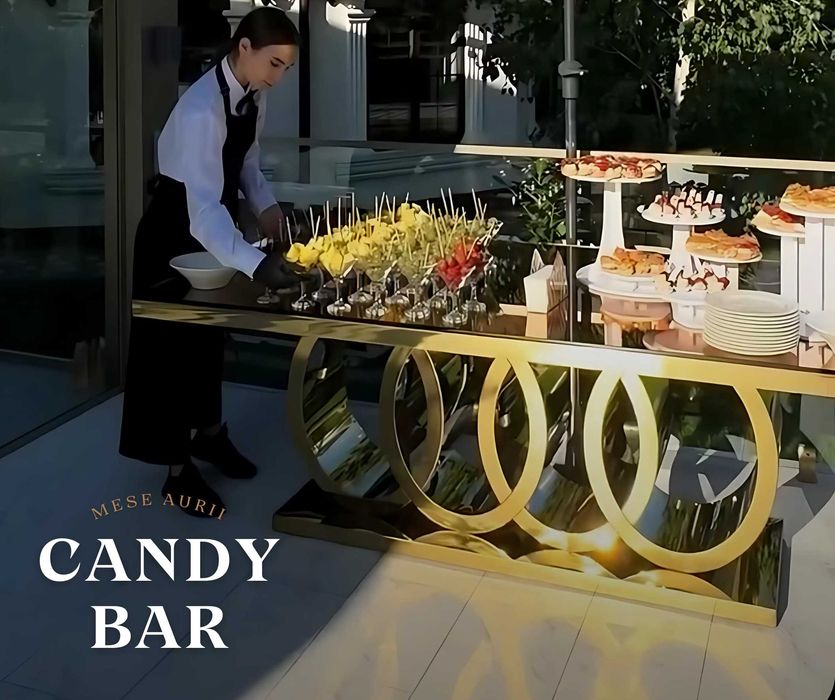 Mese aurii de lux pentru prezidiu / candybar / masa mirilor BALLROOM