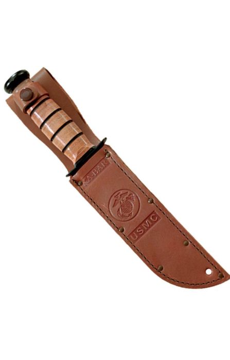 Нов боен нож Ka-Bar USMC Fighter Plain 1095 Carbon