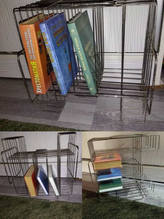 Металлическая полка для книг