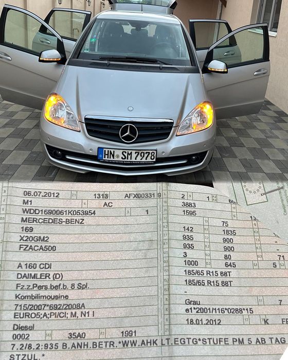 Mercedes Aclass Automatik Cutia an 2012