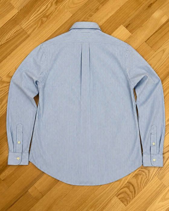 Polo Ralph Lauren cămașă bărbați Slim Fit albastru alb în dungi 100% bumbac mărimea XL