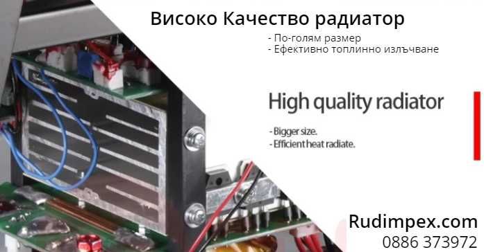 4 в 1 комбиниран телоподаващ апарат/ електрожен/плазма MIG285, инверторен IGBT, 2 години гаранция, Рудимпекс ООД