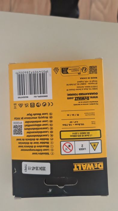Telemetru laser DeWalt 16m