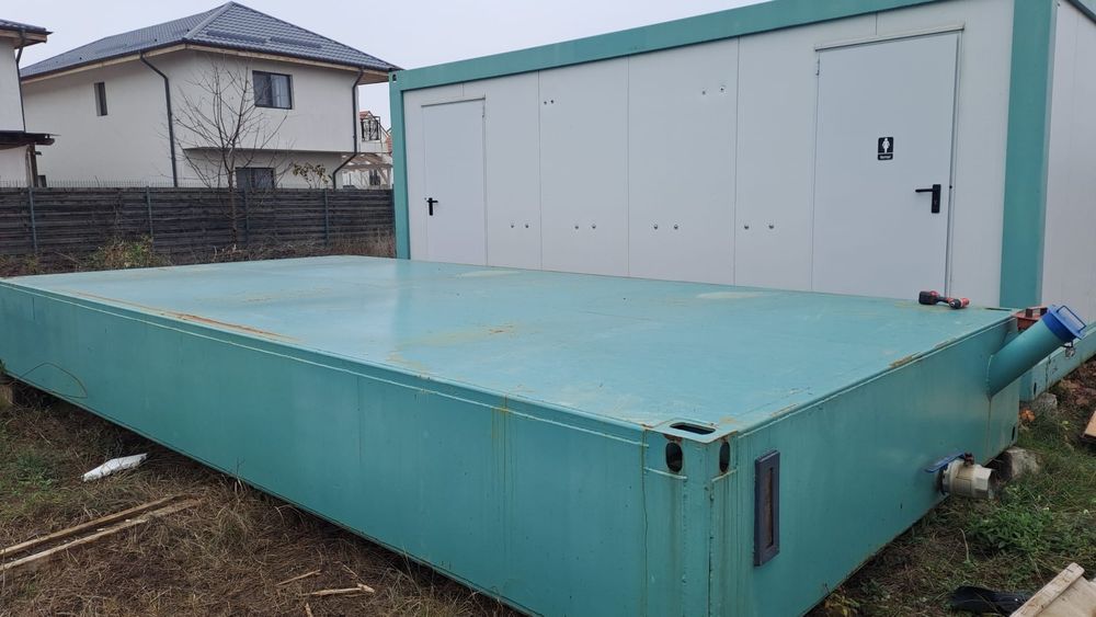 Container sanitar 6 × 3 m + Benă 6 × 3 × 1 m