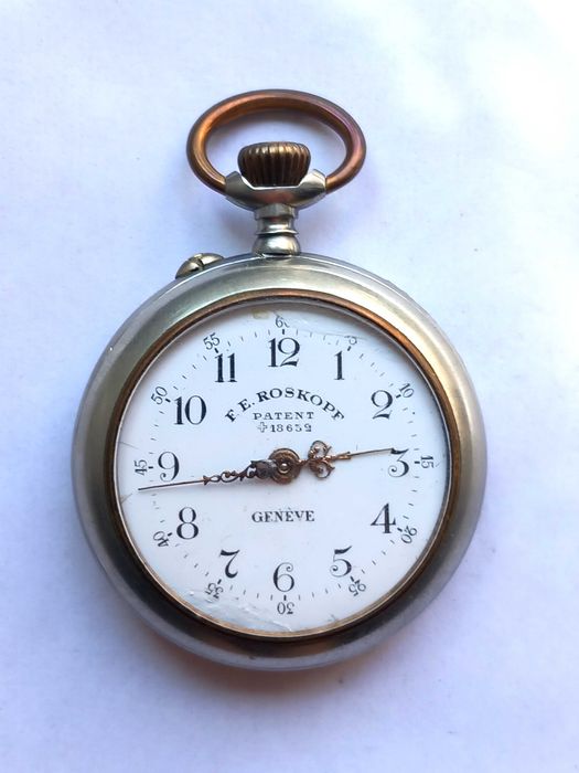 Ceas F.E. ROSKOPF Patent 18652 Geneve , de buzunar, Swiss made