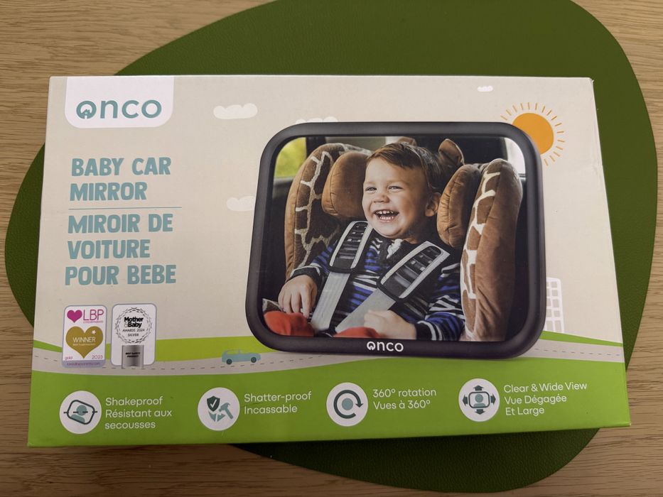 Огледало за наблюдение на бебе в кола – 360° (за задната седалка)