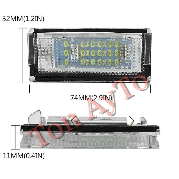 Лед LED Плафони Регистрационен Номер БМВ Е46 4 Врати Седан Комби 1998 - 2003 BMW E46 Мини Купър MINI COOPER R50 R52 R53