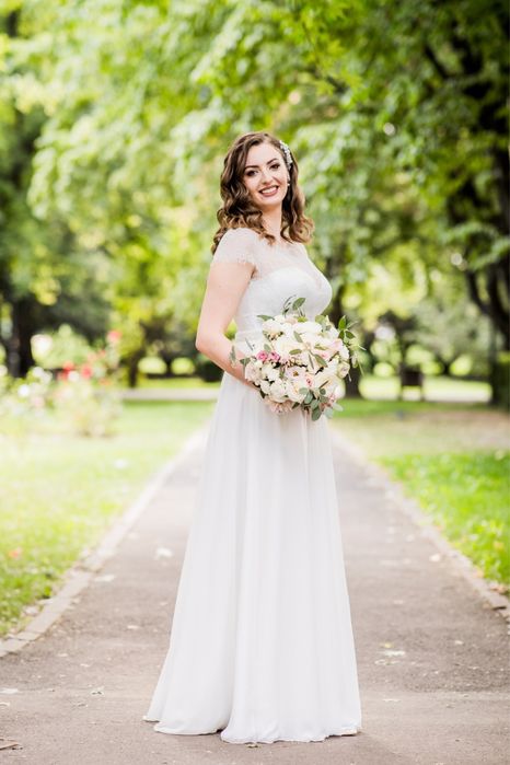 Rochie de mireasa cu voal
