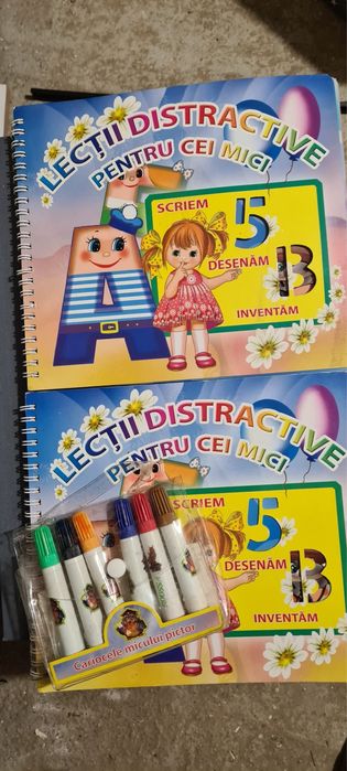 Joc - ceas, Cuvinte încrucisate, carte litere si cifre, culori