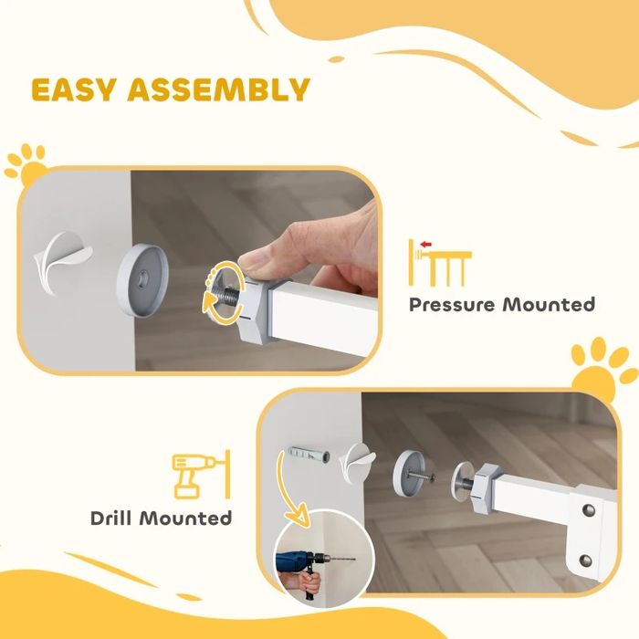 Предпазна врата за малки деца и домашни любимци PawHut