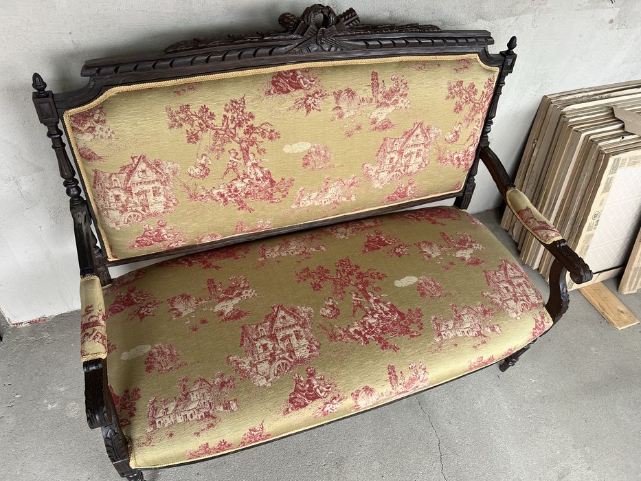 Banca lemn masiv / tapitata