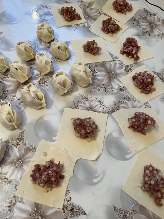 Домашние манты и пельмени