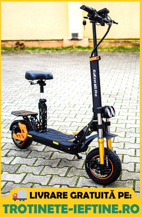 Trotineta Electrica KuKirin M5 Pro, 55km/h - Autonomie 70km, cu scaun