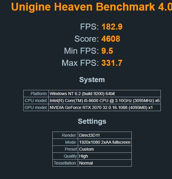 PC Gaming – RTX 2070 8GB / i5-8600 / 16GB RAM