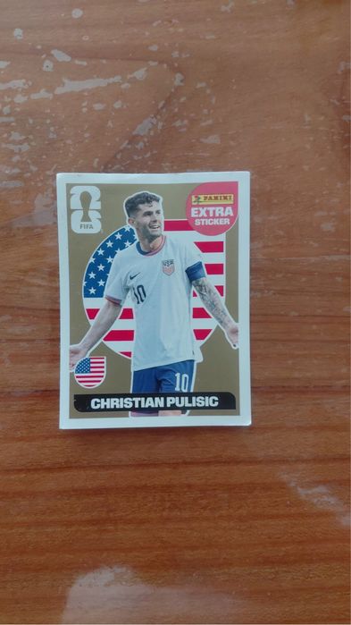 Christian pulisic extra sticker gold