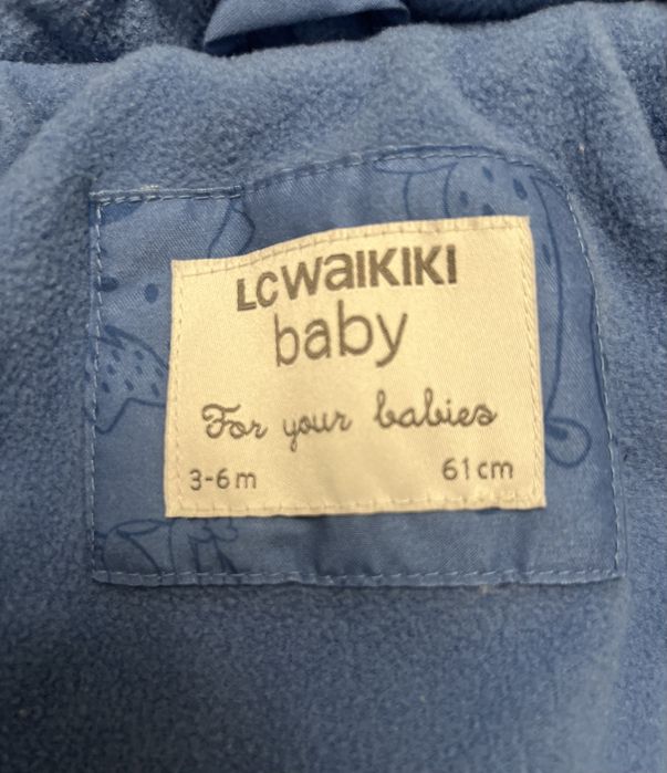 Утепленный комбинезон на 3-6 месяцев