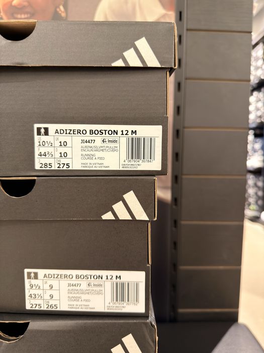 Adidas Adizero Boston 12 Black originali , 42.2/3 , 43.1/3 , 44.2/3