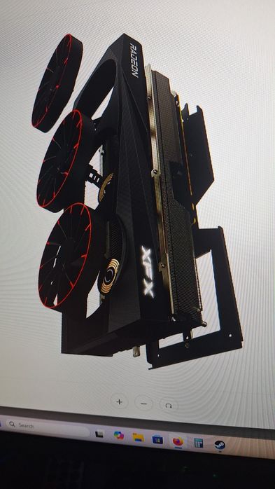 Placa video XFX AMD RX 9070XT  Magnetic Air Edition