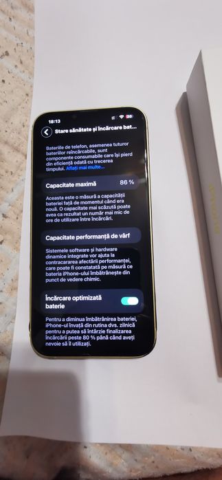 Vând iPhone 14 plus yellow în garanție