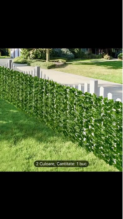 Panou / Gard cu frunze artificiale floral balcon terasa