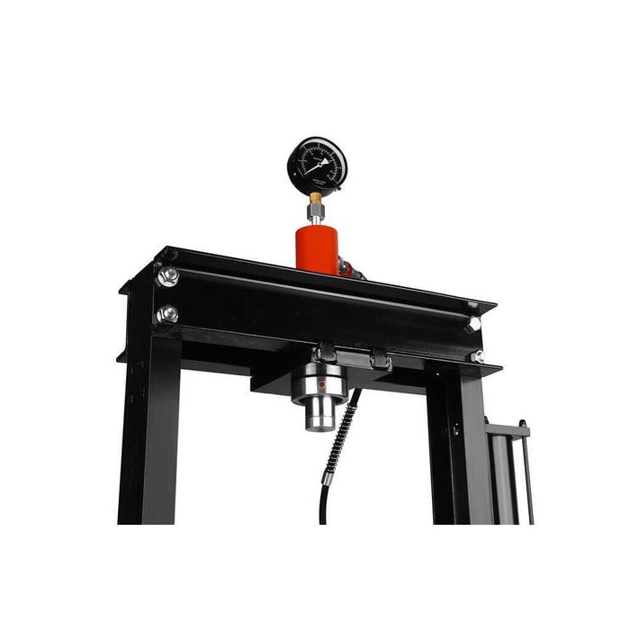 Presa hidraulica pneumatica 20 tone, cu piston glisant si manometru, 9