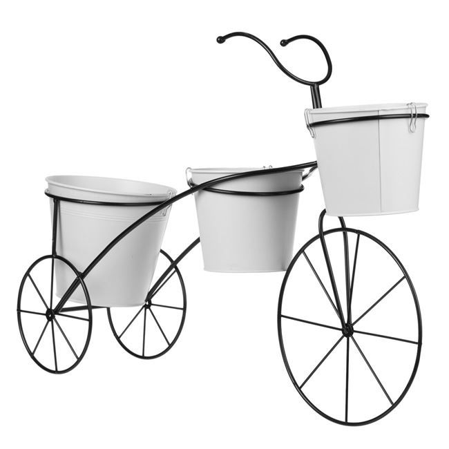 Цветарник "Велосипед" с 3 кашпи