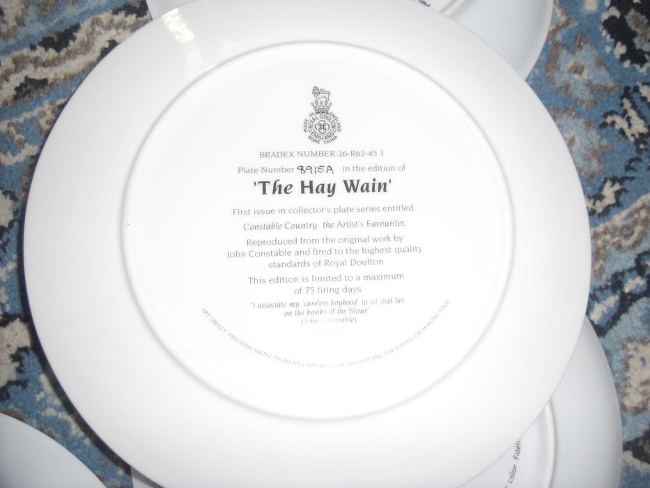 farfurii noi ,cu pasari portelan engl.