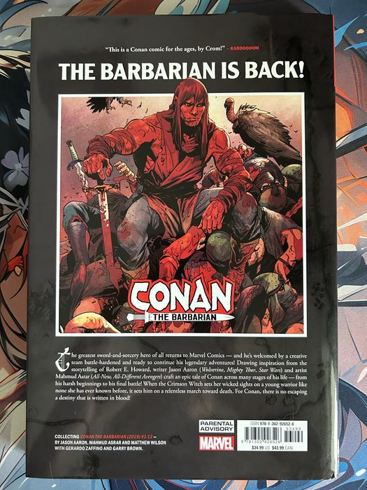 Conan the Barbarian – Marvel Hardcover OOP – Jason Aaron (ca nou, impecabil)