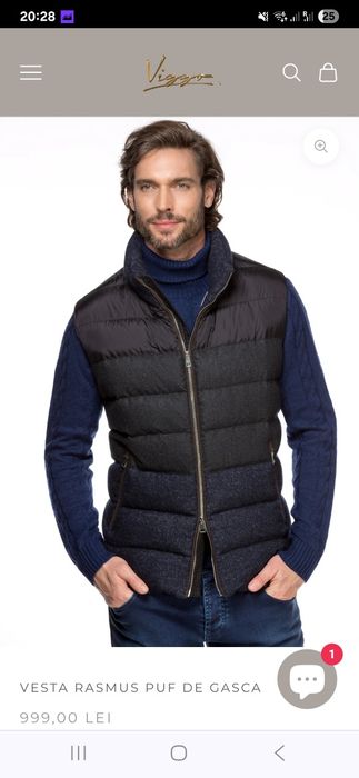 Vesta VIGGO din puf gasca