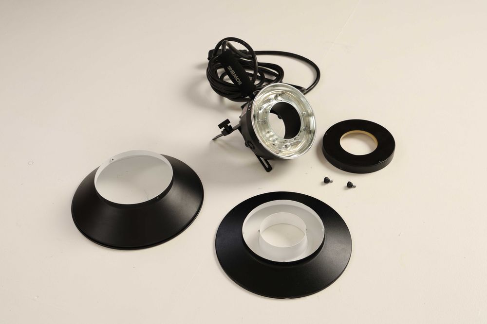 Комплект Bowens - генератор, глава и кръгова светкавица