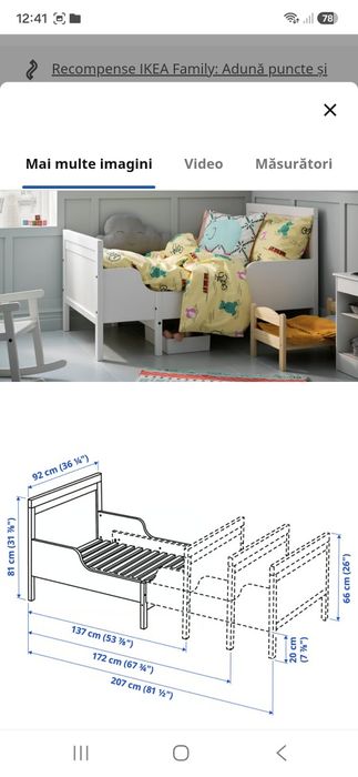 Pat extensibil Ikea