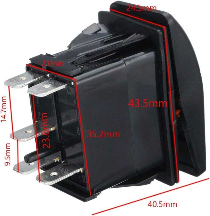 Копче/Превключвател за вграждане 12/24V с LED индикатор.