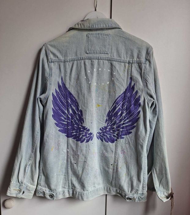 Geaca denim 38 NEXT pictata UNICAT