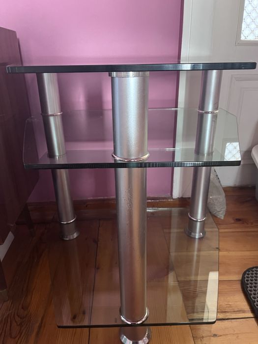 Столик-тумба стеклянный