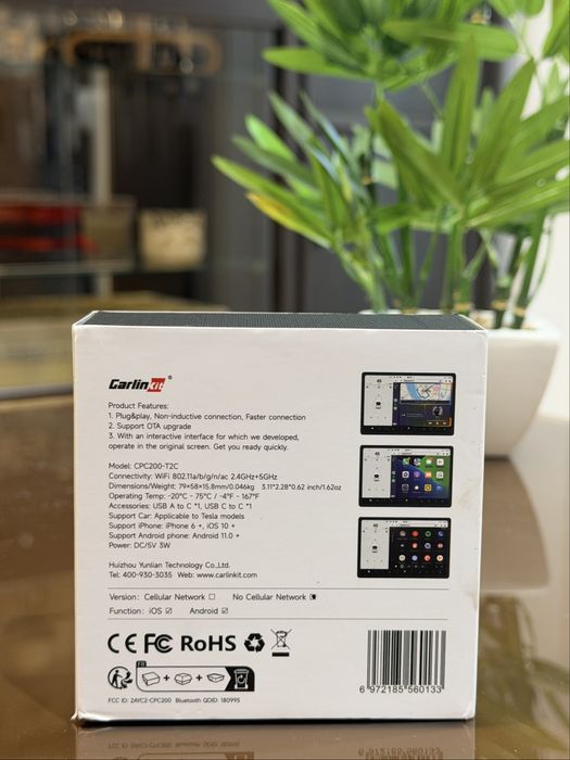 Adaptor Wireless CarPlay  pentru Tesla (Carlinkit T2C) - NOU