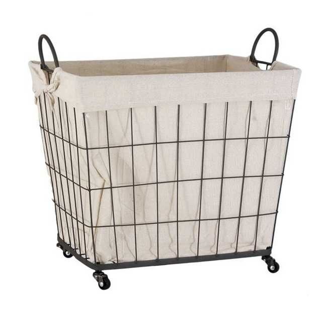 Метален кош с колела, за дърва, книги, дом. аксесоари и др, 2 варианта