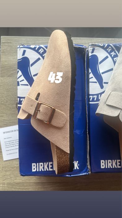 Birkenstock Boston din piele întoarsă Noi Mărimi 40 și 43