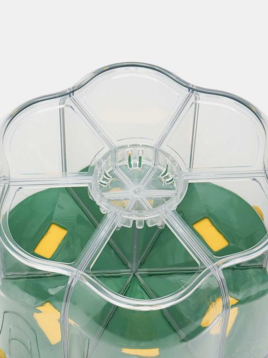 Органайзер для круп, с дозатором, вращающаяся, 6 отсеков